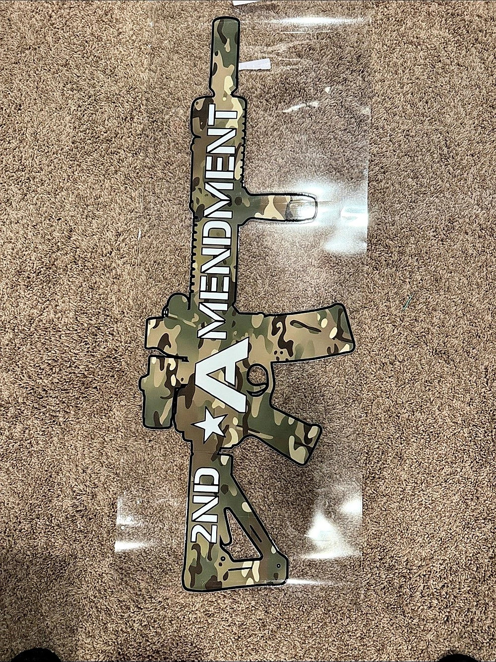 Camo Airplane Wall Decor